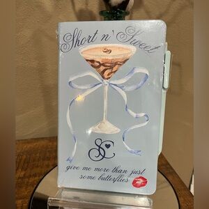 Short n' Sweet Sabrina Carpenter Notebook with pen,  new!